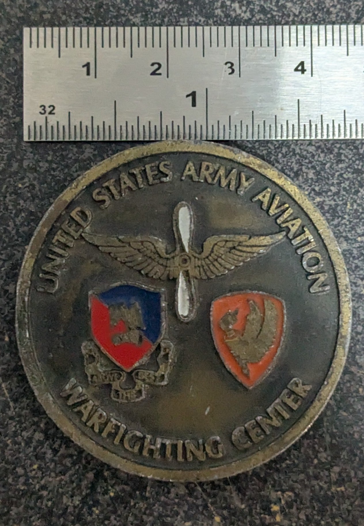 Challenge Coin U.S. Army Aviation Warfighting Center BG Deputy Commanding Geneal (26Jul03)