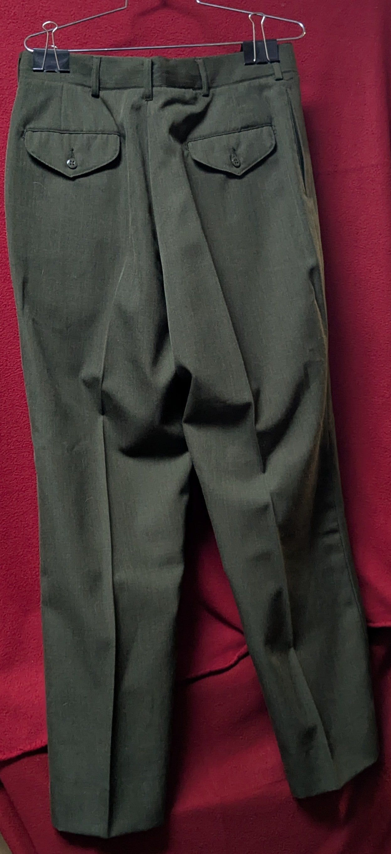 USMC Service Trousers Man's, Poly/Wool Garardine 36R (FB1-26Feb65)