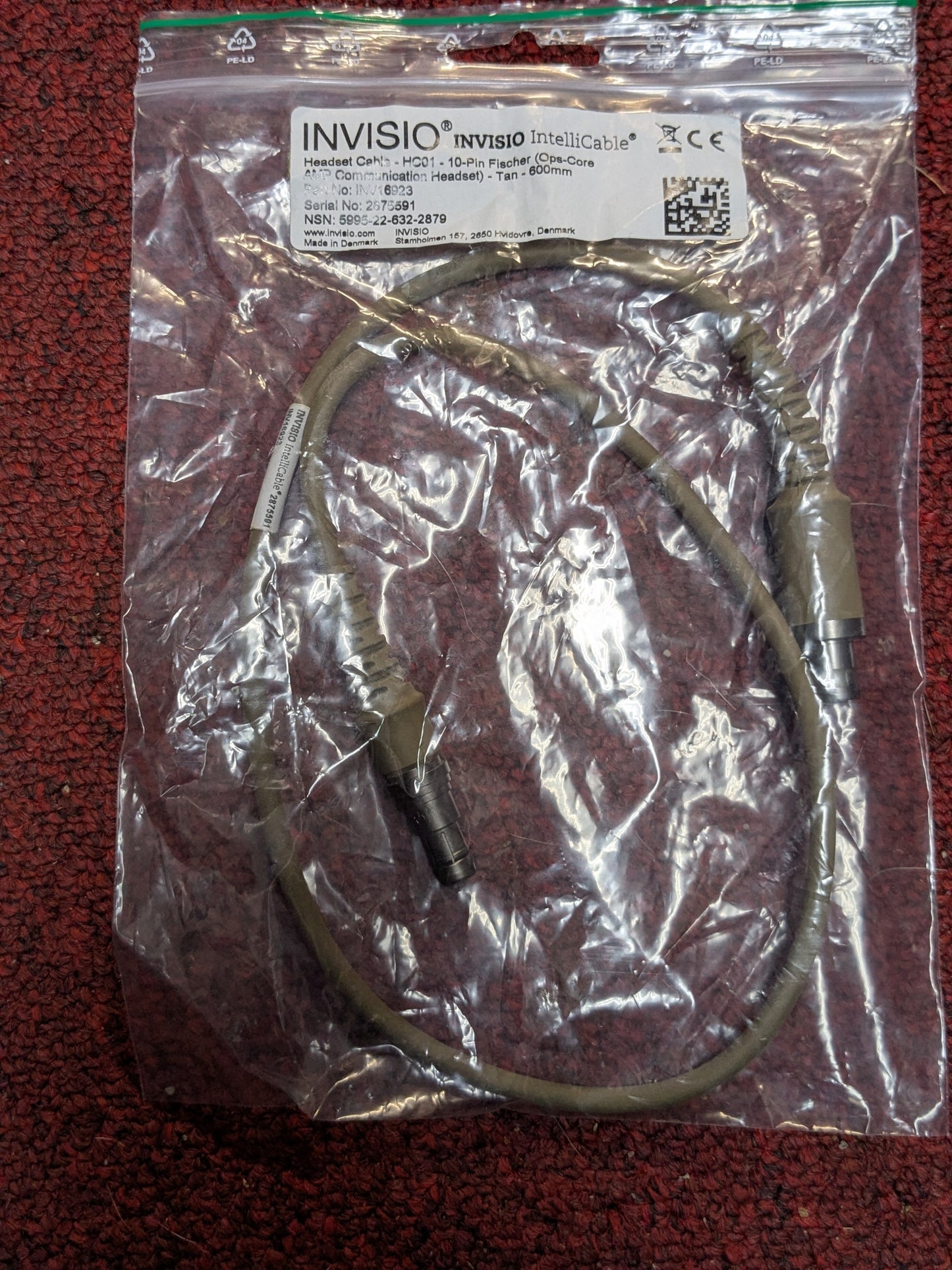 Invisio V60, 4-PTT, 3-COM, Tan (AB13-25Dec13)