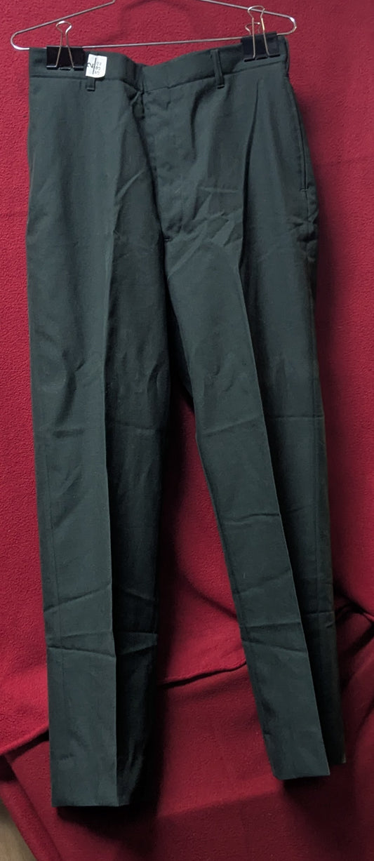 US Army Men's Poly/Wool Trousers Serge Army Green AG-489 32R (FB1-26Feb63)