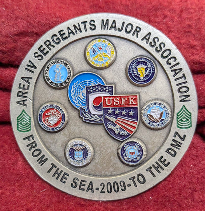 Challenge Coin US Army Key Resolve/Foal Eagle Area IV Sgt Major's Assn 2009 (chcc-25APR181)