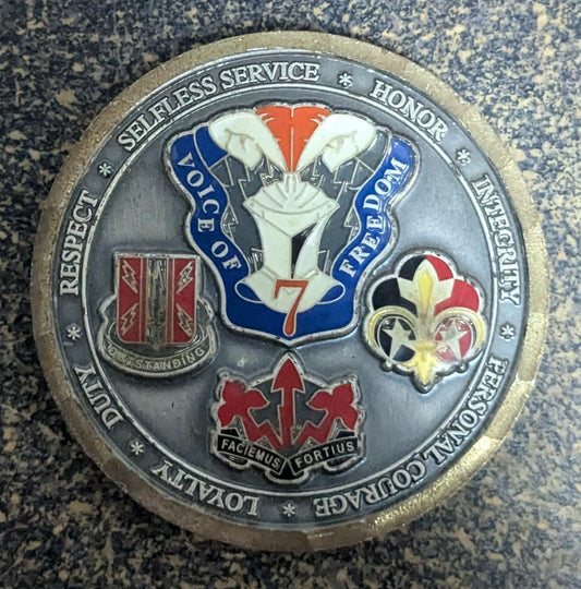 Challenge Coin 7th Signal Brigade CDR & BDE CSM (CHCC-25Jul24)
