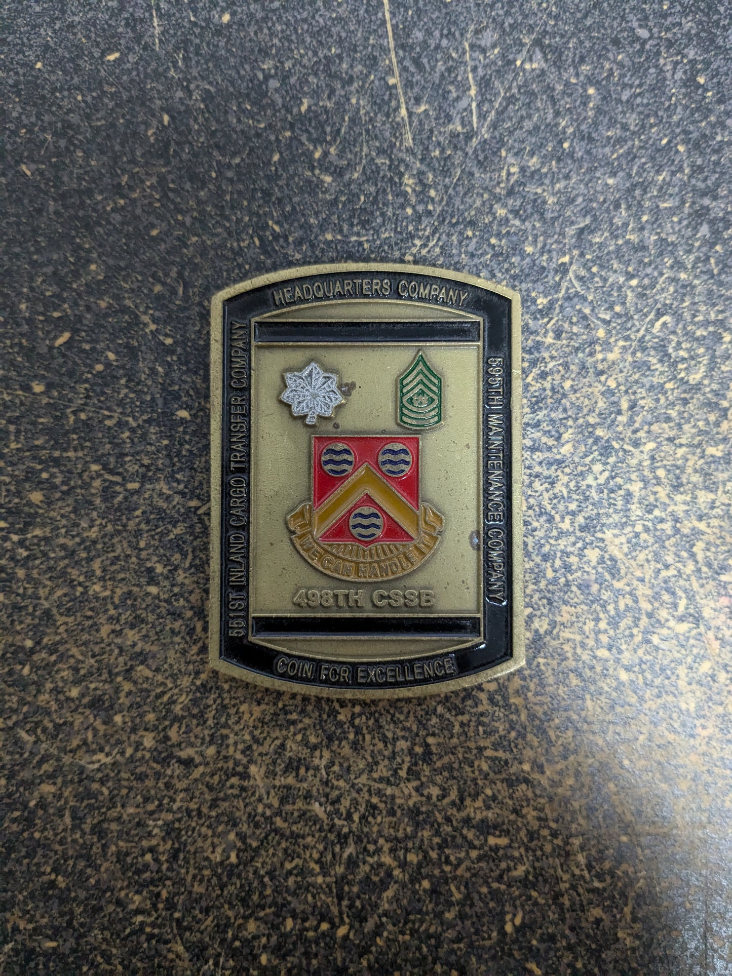 Challenge Coin 498th CSSB Korea Coin For Excellence  (CHCC-25Jul37)