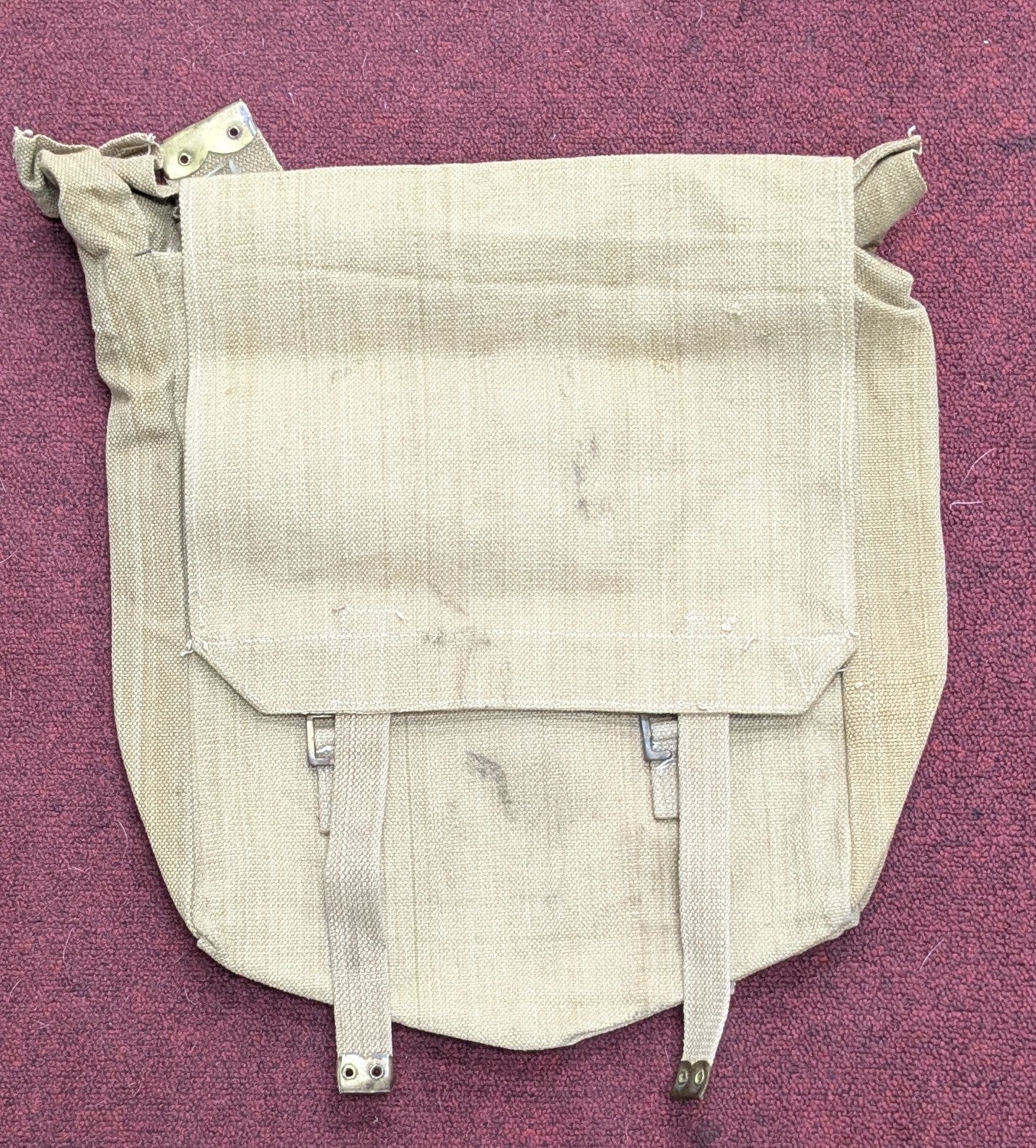 Vintage WWII British Pattern 37 Pack Khaki Canvas (CA3-26Apr74)