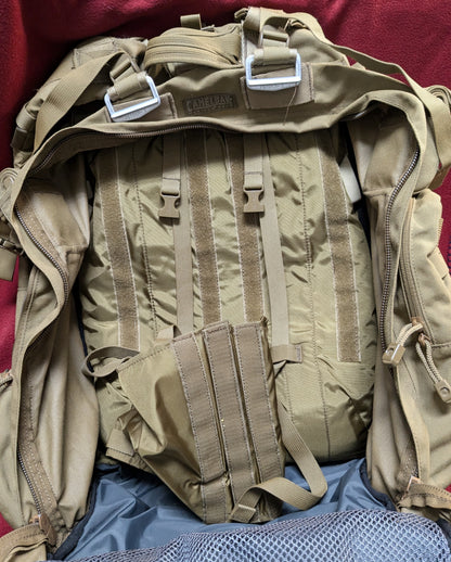 NOS Camelbak Maximum Gear BFM Airborne Jump Pack Coyote Brown 72 Hour Assault Pack (CA04-25APR44)