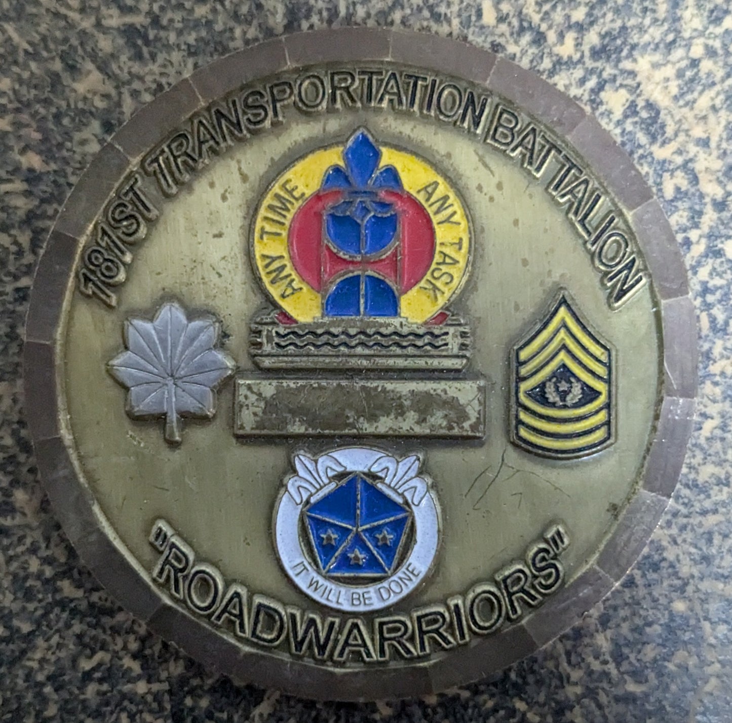 Challenge Coin 181st Transportation Battalion Road Warriors (CHCC-25Jul43)