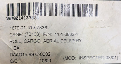 U.S. Armed Forces Roll Cargo Aerial Delivery - Woodland (DC6-25Sep26)