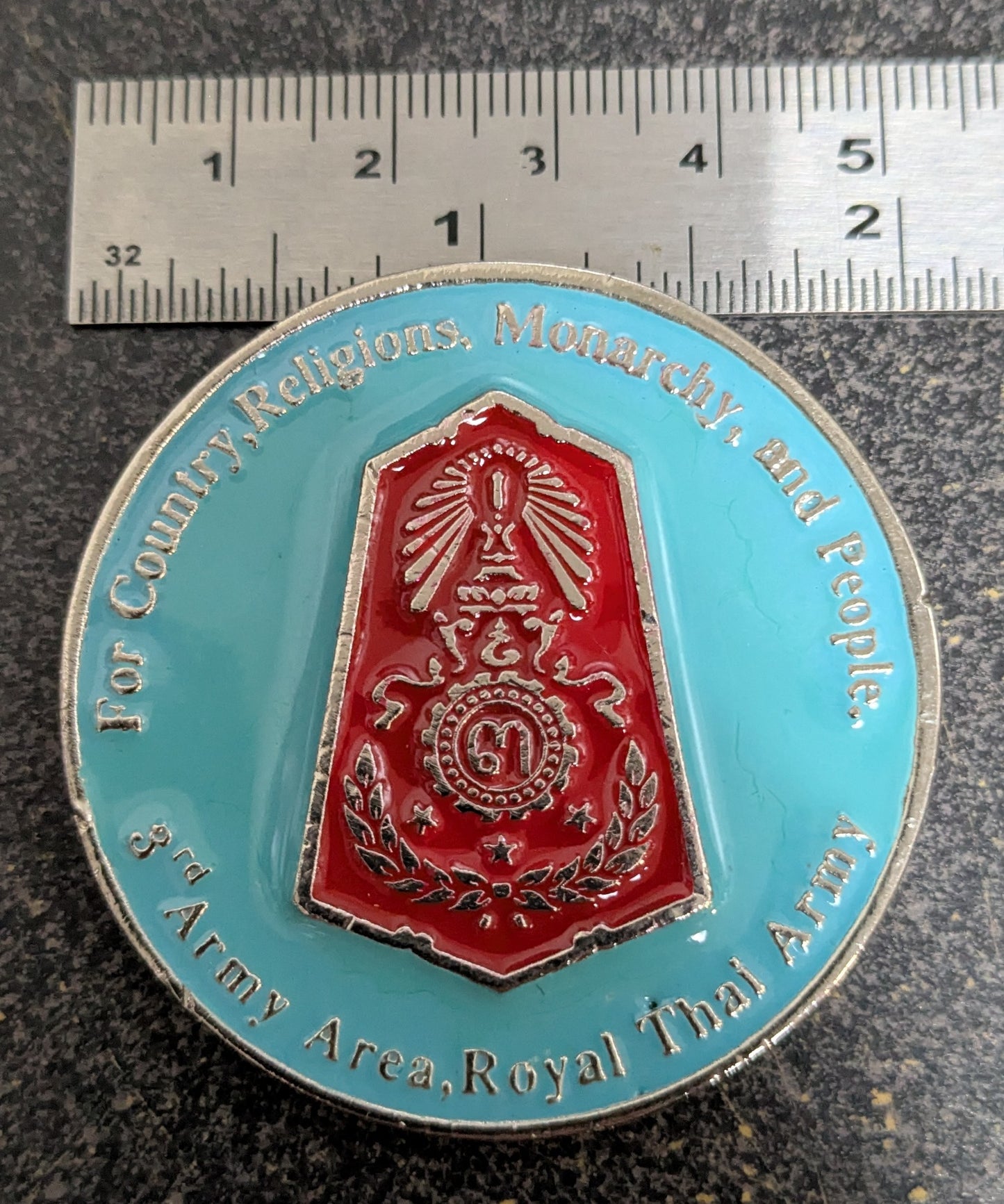 Challenge Coin Royal Thai Army & U.S. Army 3rd Corps Commander Commemorative Coin (26Jun38)