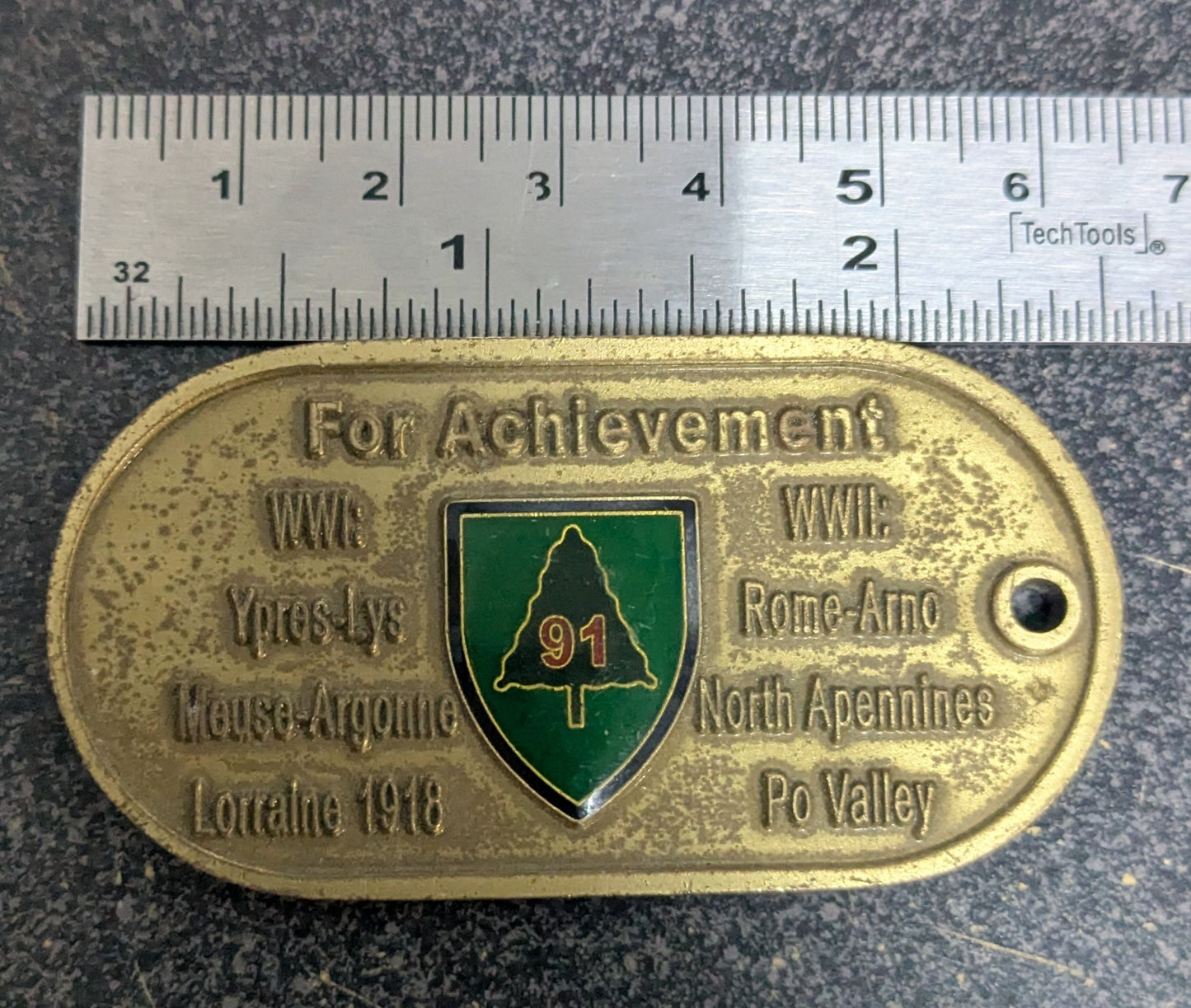 Challenge Coin 3-362nd Regiment (AR)(TS) Always Ready 91st Division (26Jul04)