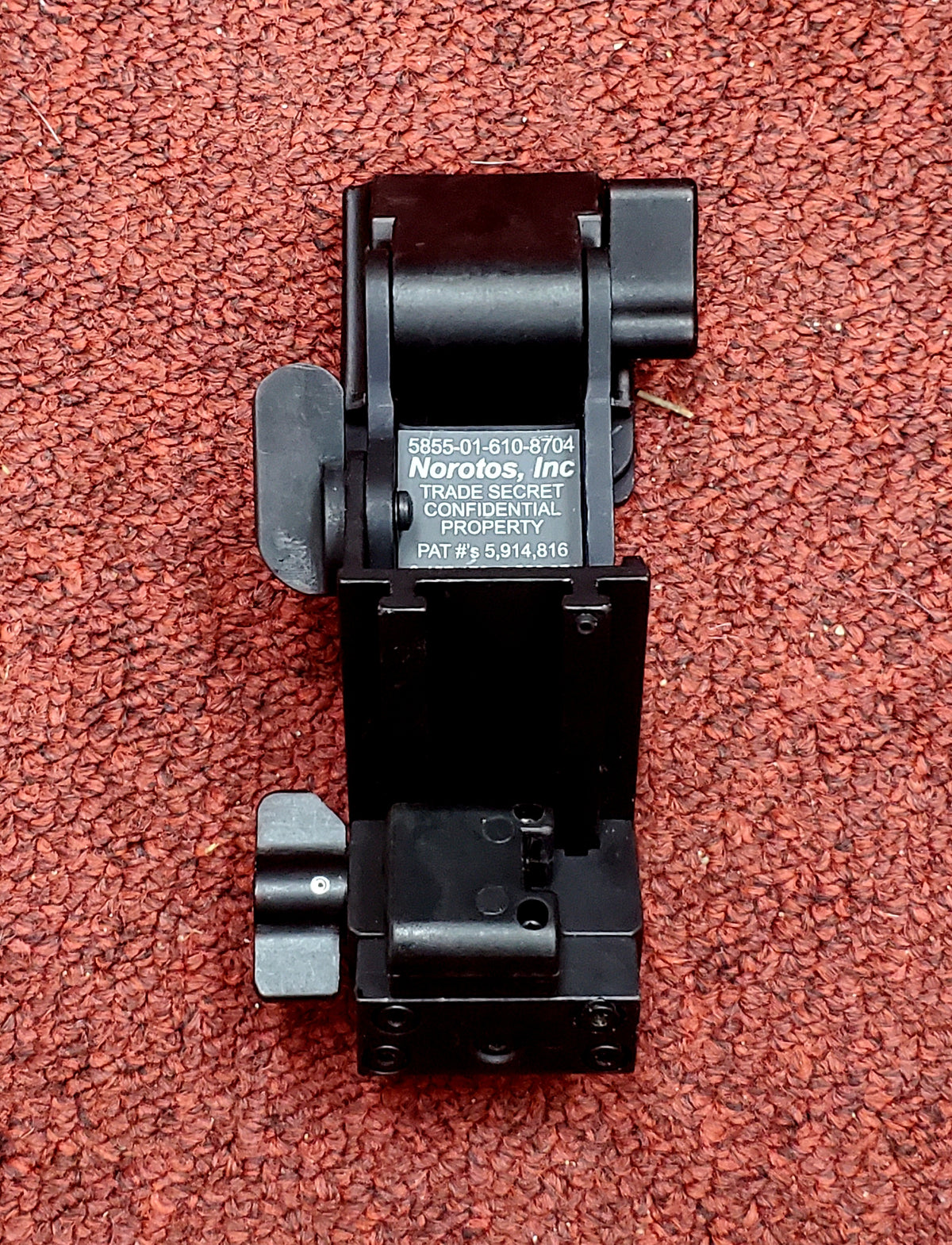 USGI Norotos Titanium Rhino Mount II Mount w/ Dovetail Base Plate (WS-8704)