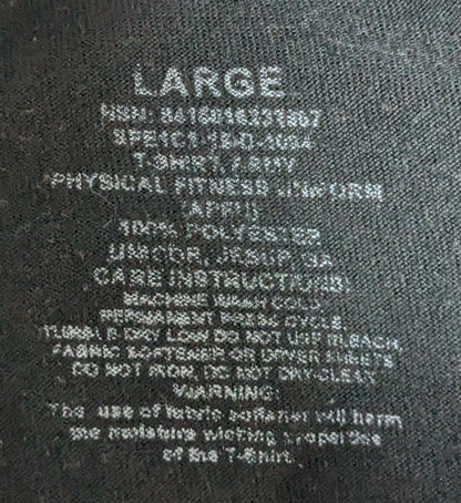 US Army APFU Large T-Shirt  (CB10-25Sep109)