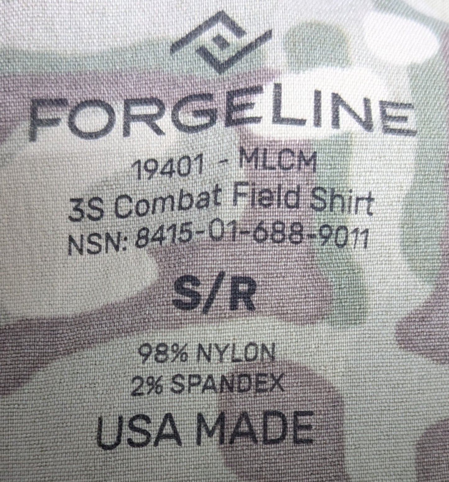 Forgeline 3s Combat Field Shirt OCP Multicam S/R (AB03-25Dec03)