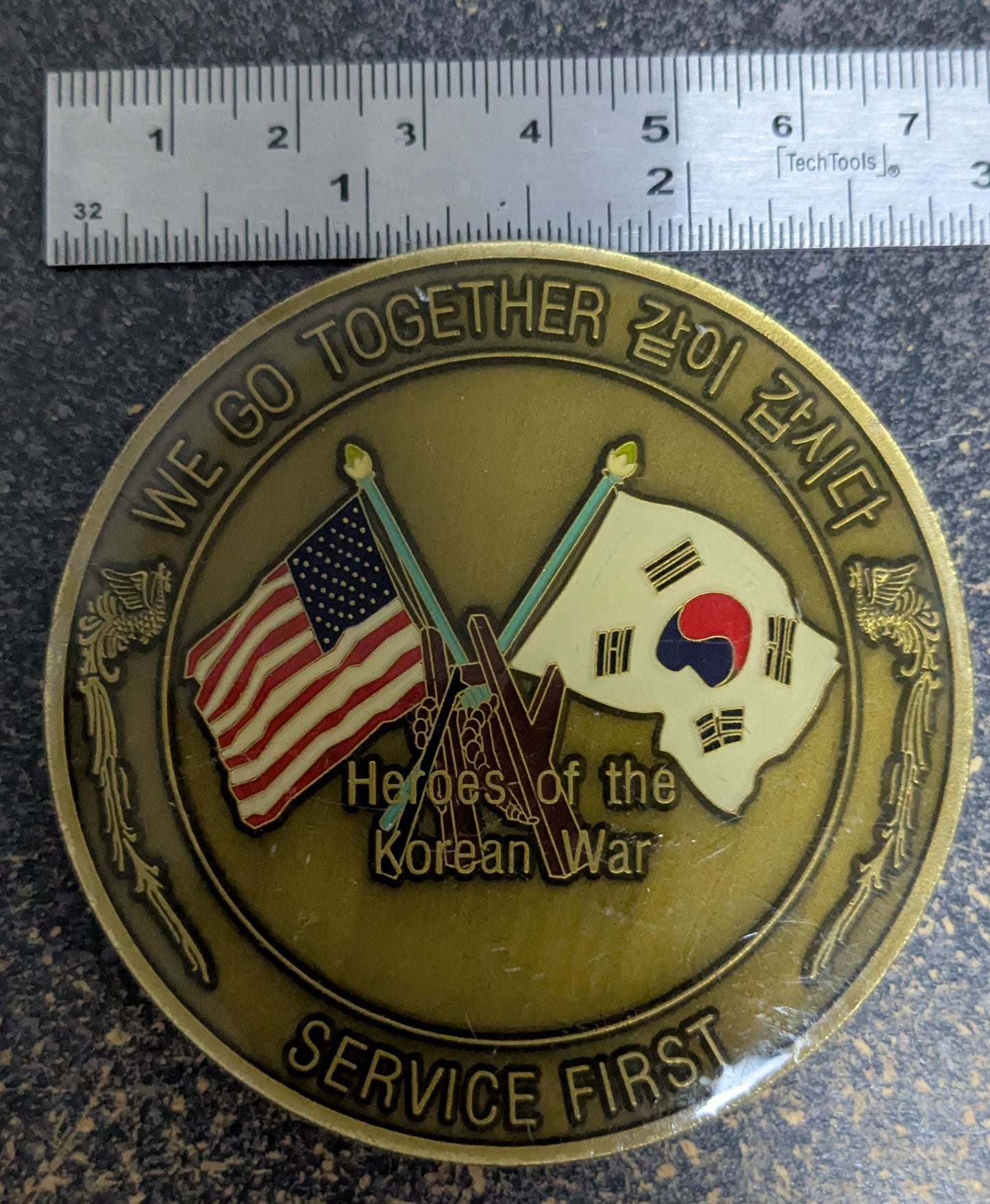 Challenge Coin Korean Service Corps KSC, Heroes of the Korean War USFK (CHCC-26May26)