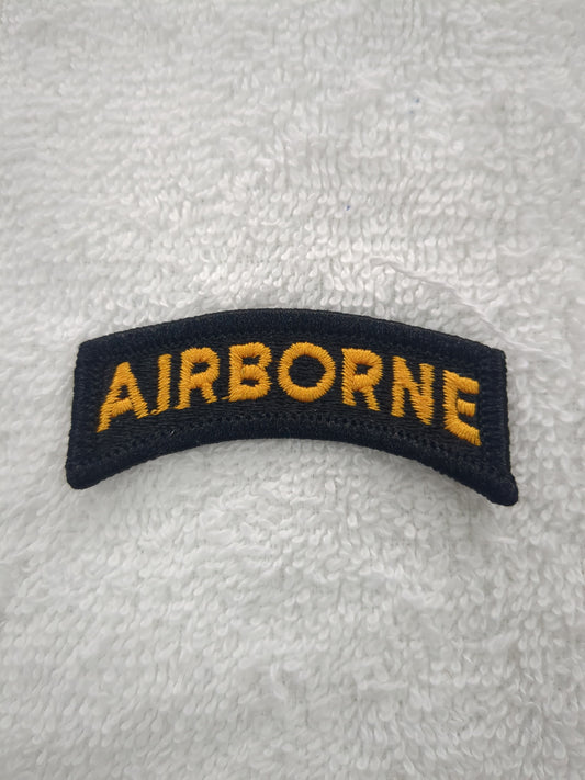 US Army Black Yellow Airborne Tab Color Sew-On (wsb11-Airborne)