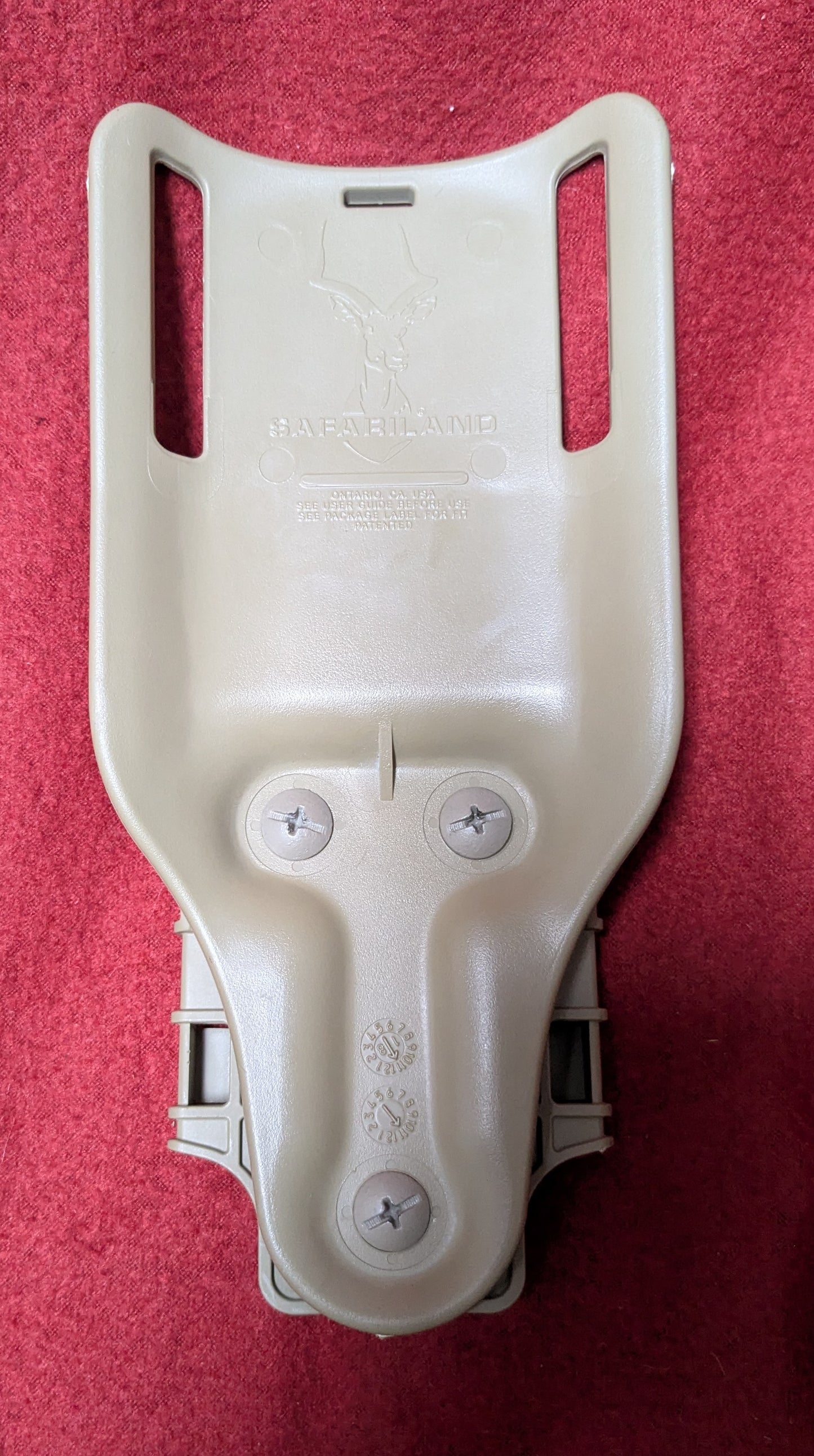 Safariland QLS Receiver Plate w/Paddle (DB12-26Jun15)