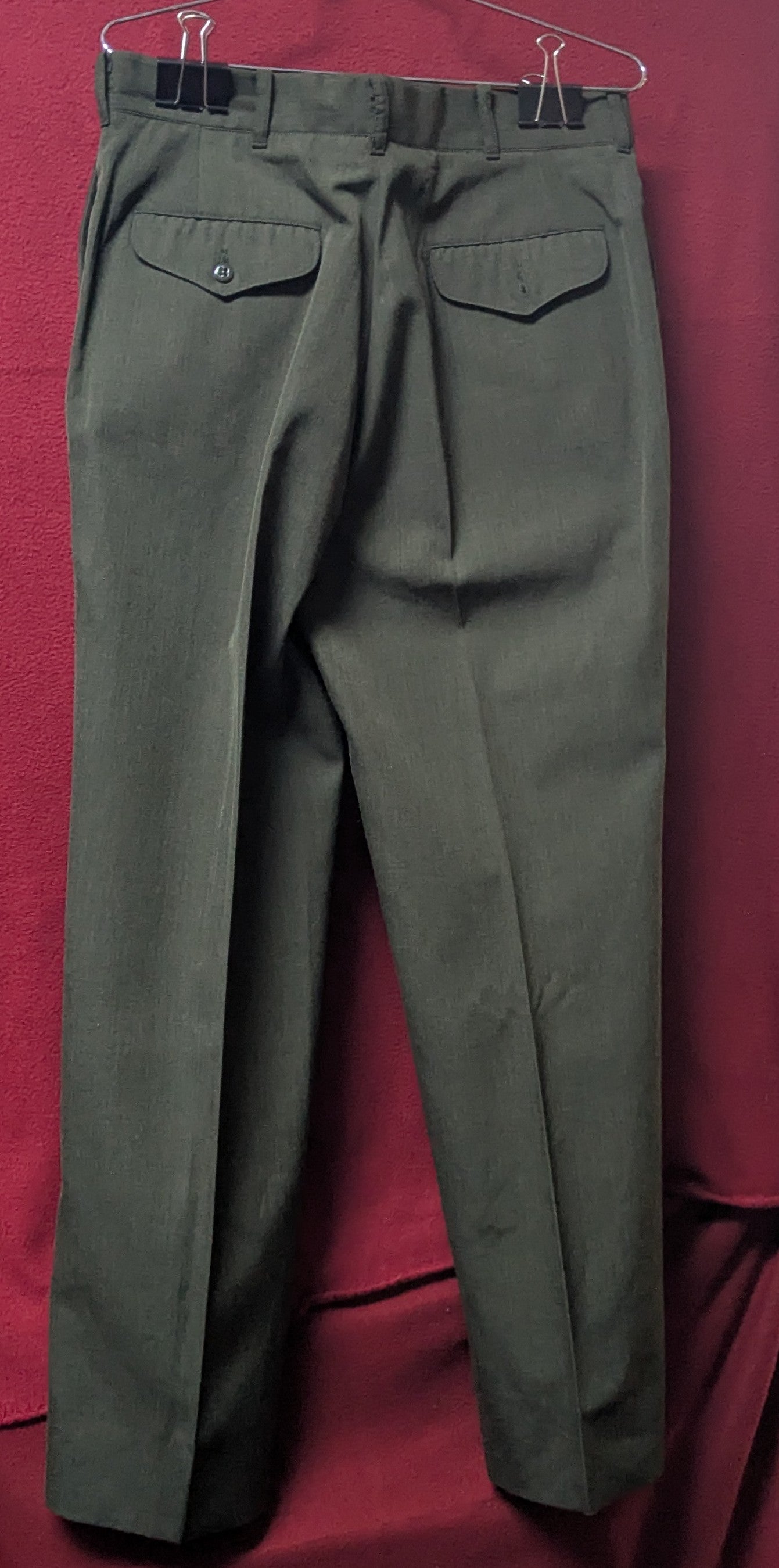 Vintage USMC Men's Poly/Wool Trousers 34R (FB4-26Mar19)