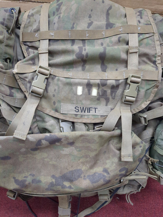 Swift MAIL-IN - v.12 "Ranger Ready" OCP Large Molle II Ruck w/ The Gibson Configuration w/ Name Tape & Cat Eyes (V12 2026-03)