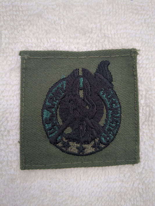 US Army Recruiter Badge OD Sew-On Color (wsb11-RecruiterBadge)