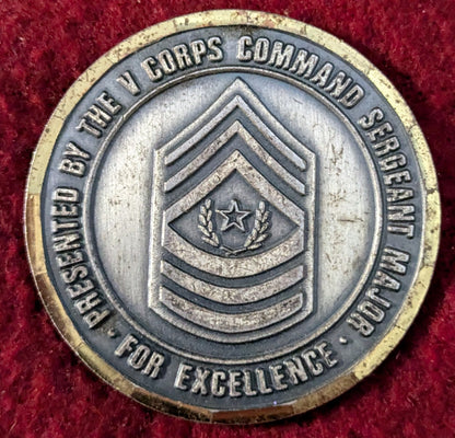 Challenge Coin Victory Corps CSM There Is No Substitute For Victory (chcc-25May67)