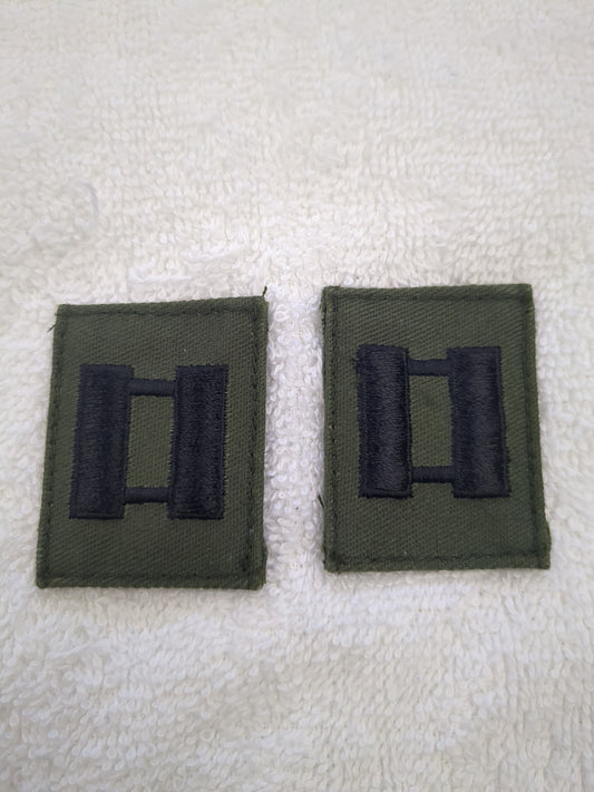 US Army CPT Velcro Rank Subdued Pair (WSB12-CPTVelcro)