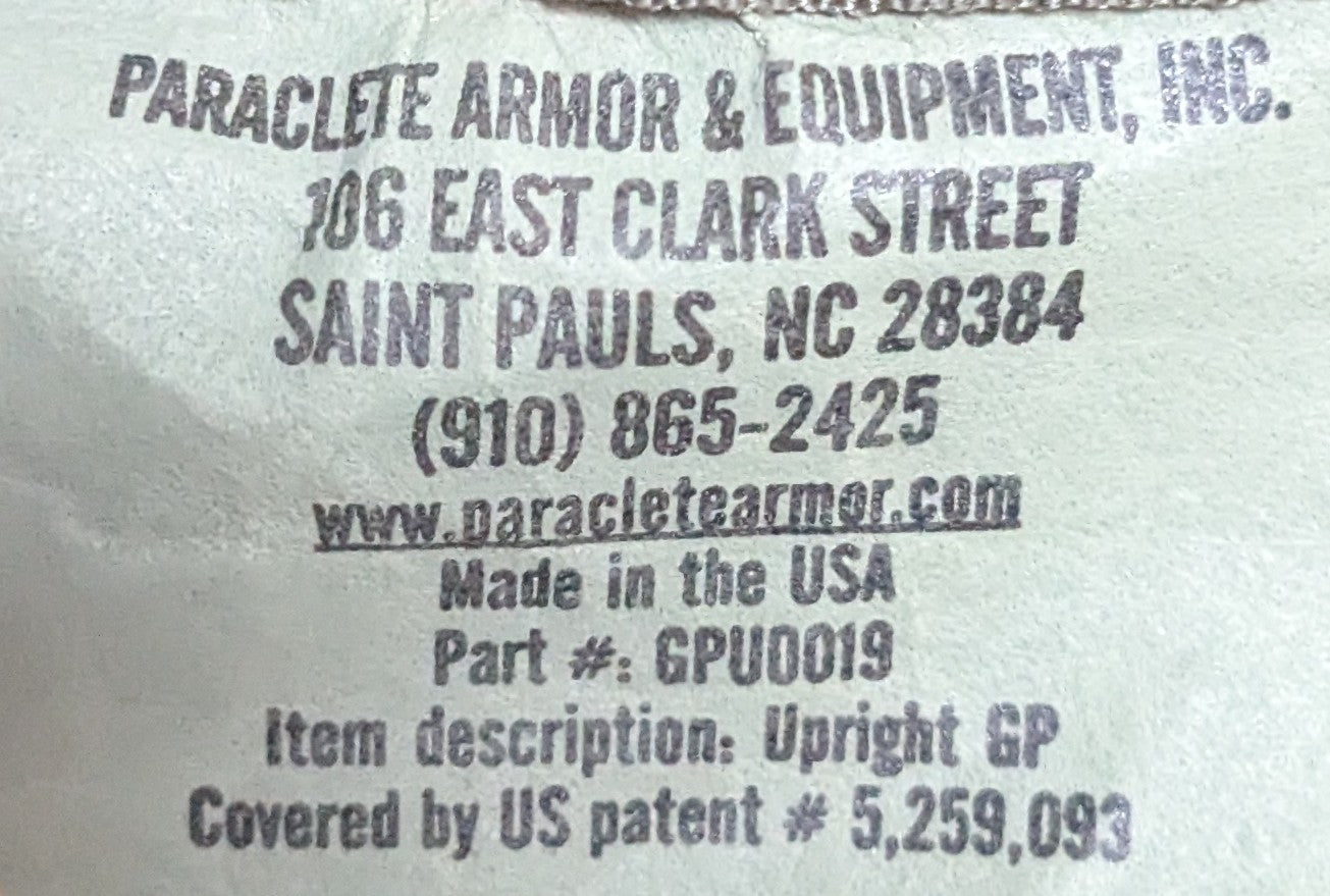 Paraclete Armor Green Upright General Purpose GP Pouch 5.5" x 8.5" (FB6-26Mar09)