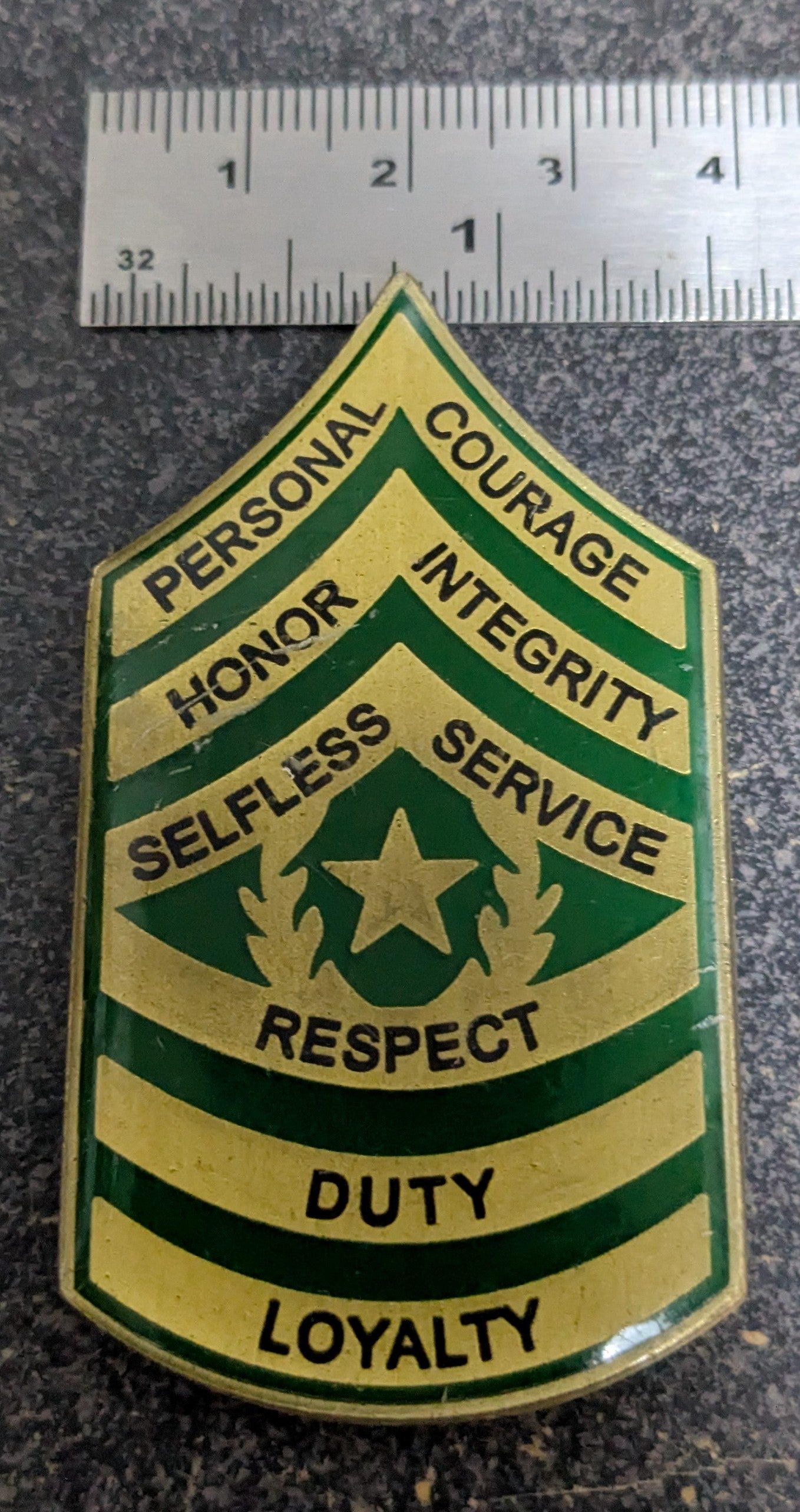 Challenge Coin CSM Coin for Excellence, Ordnance 6th Battalion (26Jun45)