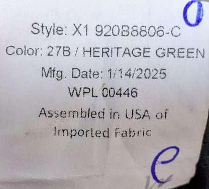 US Army Dress Coat 27B Heritage Green 39 S-C (CA10-25Aug47)
