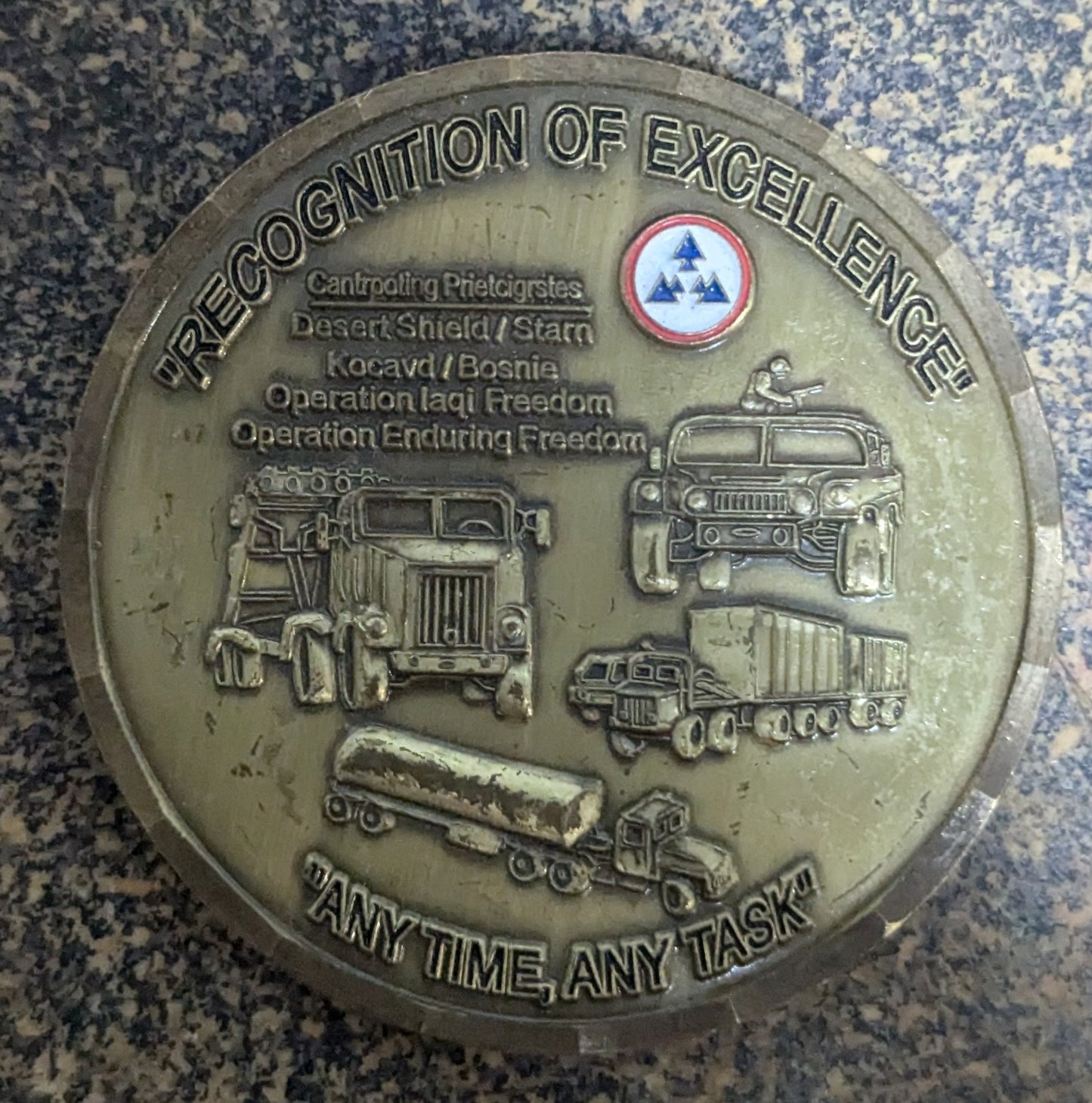 Challenge Coin 181st Transportation Battalion Road Warriors (CHCC-25Jul43)