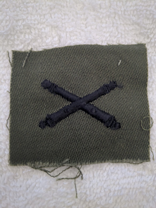US Army Field Artillery Branch Sew Subdued (WSB12-FieldArtillerySew)