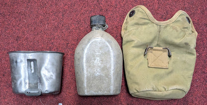 Vintage Canteen, Cup, and Insulated Pouch (da10-25Jun65)
