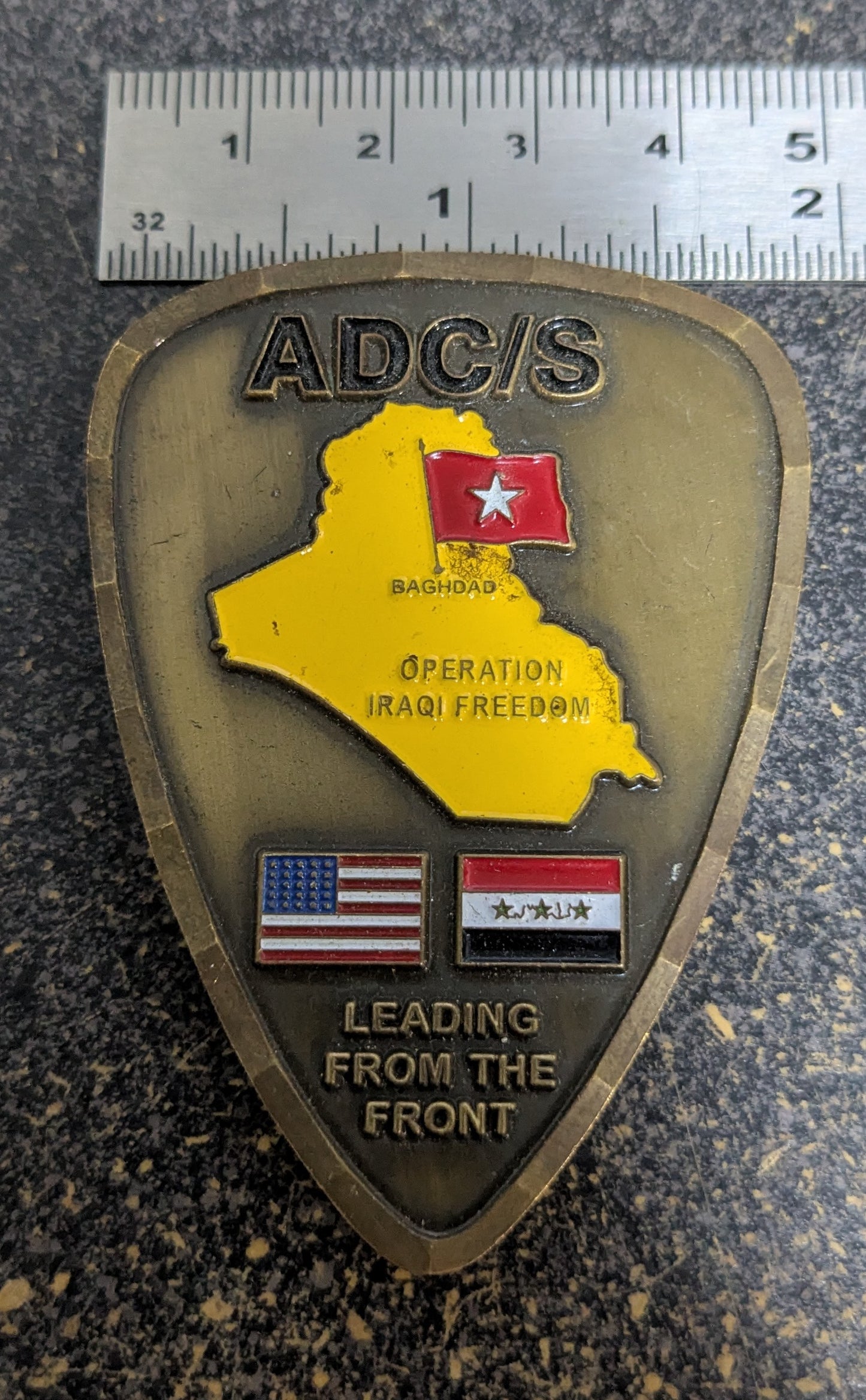 Challenge Coin ADC/S Operation Iraqi Freedom Sustain Challenge Coin Baghdad Iraq (26Jun47)