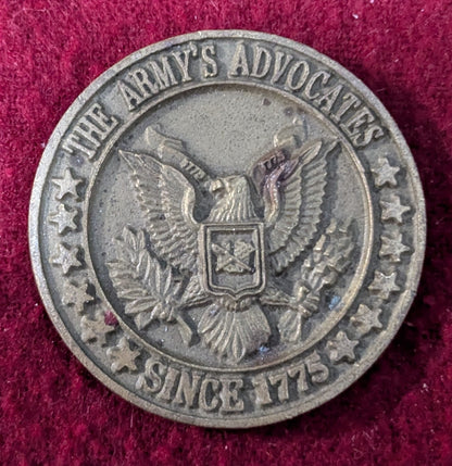 Challenge Coin US Army The Judge Advocate General's Corps Lawyers Advocates (25May48)