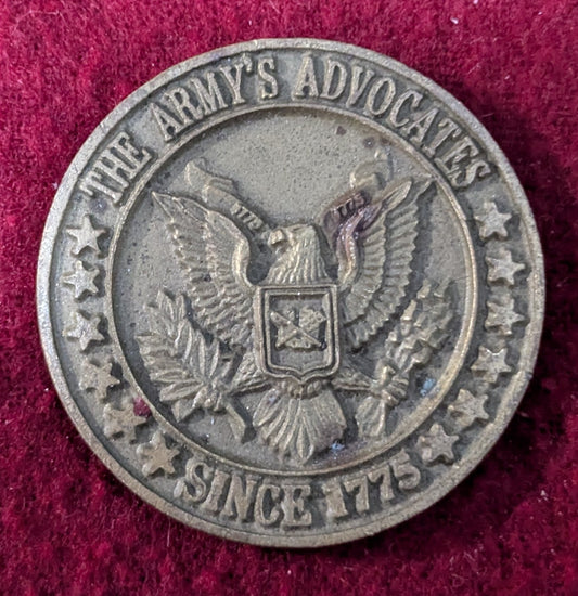 Challenge Coin US Army The Judge Advocate General's Corps Lawyers Advocates (25May48)