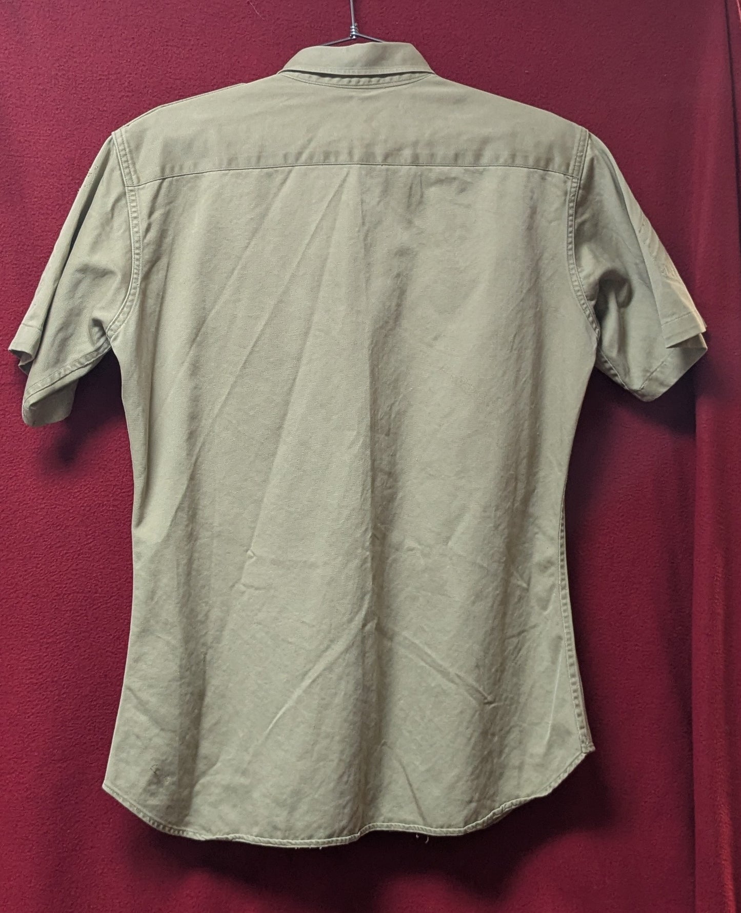 Vintage US Army Short Sleeve Button Down 16.5 x 33 (FB4-26Mar07)