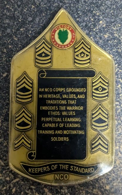 Challenge Coin CSM 24th Infantry Division and Fort Riley (CHCC-25Jul12)