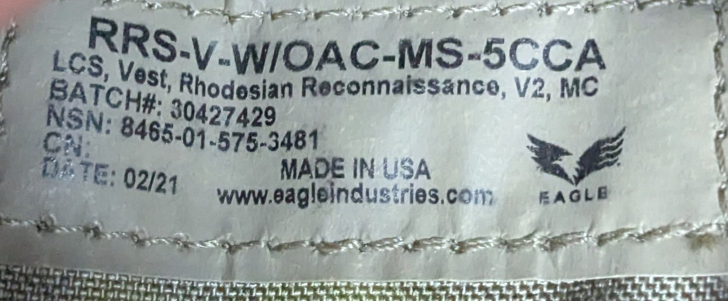 Eagle Industries Multicam Rhodesian Reconn Vest RRS-V-W/OAC-MS-KH (FA3-26Mar79)