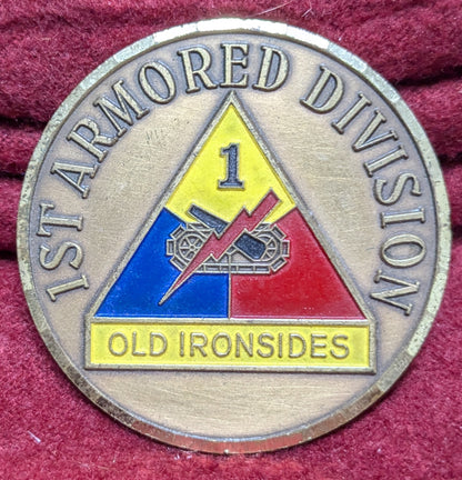 Challenge Coin 1st Armored Iron Soldier Professional Excellence (chcc-25APR151)