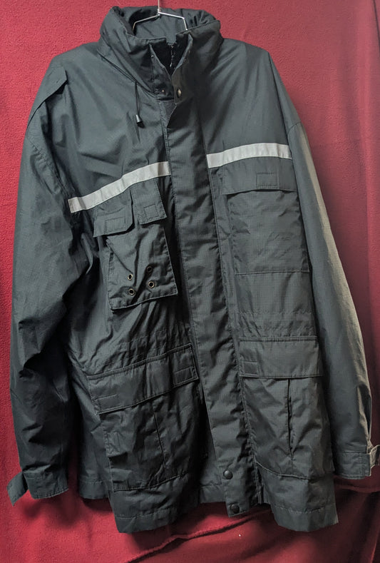 Cold Weather Parka with Hood and Liner Black XL (FB4-26Mar15)