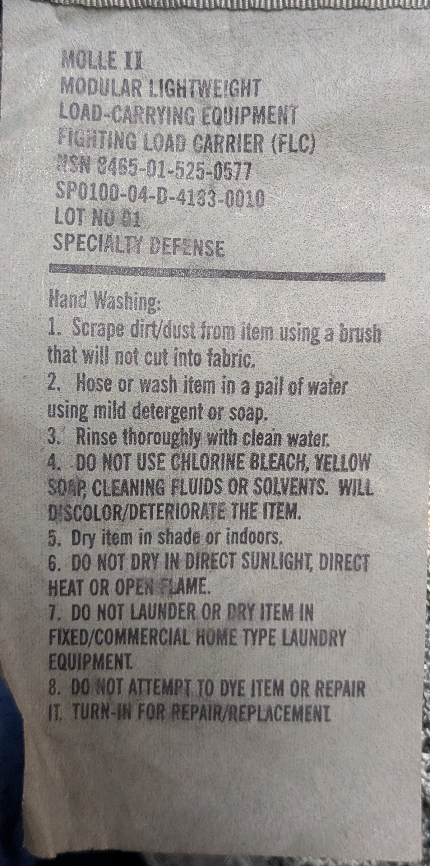 ACU Fighting Load Carrier FLC Molle (FA4-25Nov29)