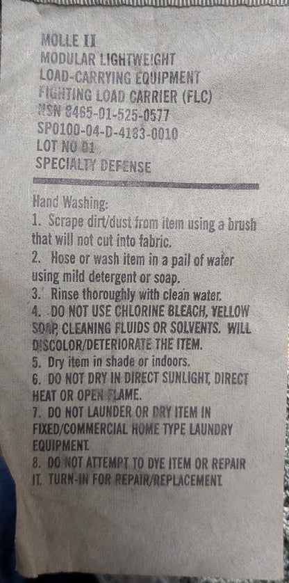 ACU Fighting Load Carrier FLC Molle (FA4-25Nov29)