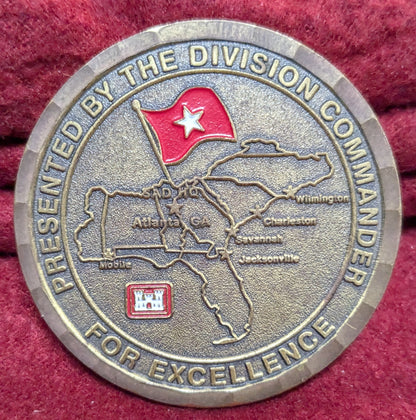 Challenge Coin U.S. Army Engineer Division South Atlantic (chcc-25APR159)