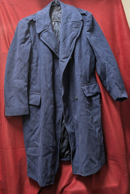 1950s US Air Force Blue 85 Wool All-Weather 41 REGULAR Men's Overcoat (CA12-25APR24)