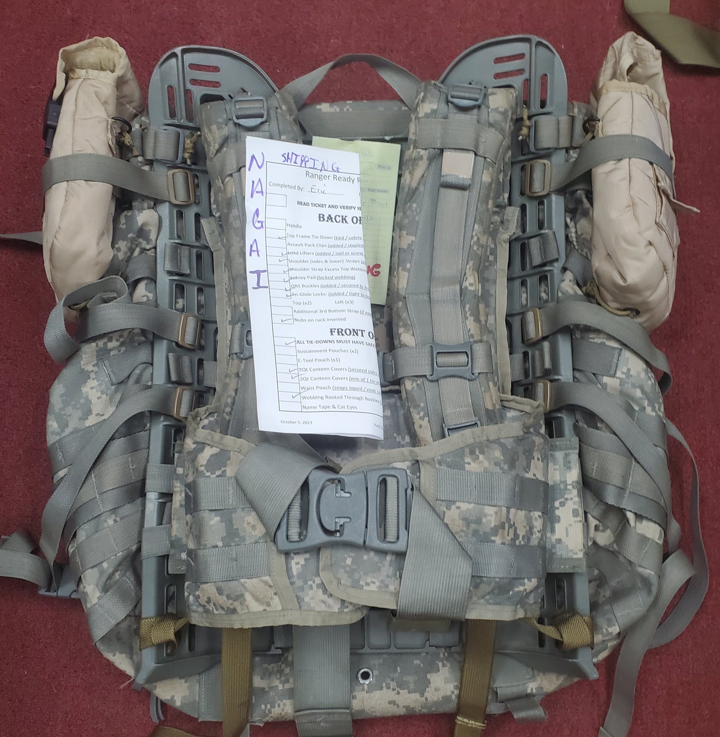 NAGAI - SFAS Ruck Configuration ACU (customer mail-in ruck)