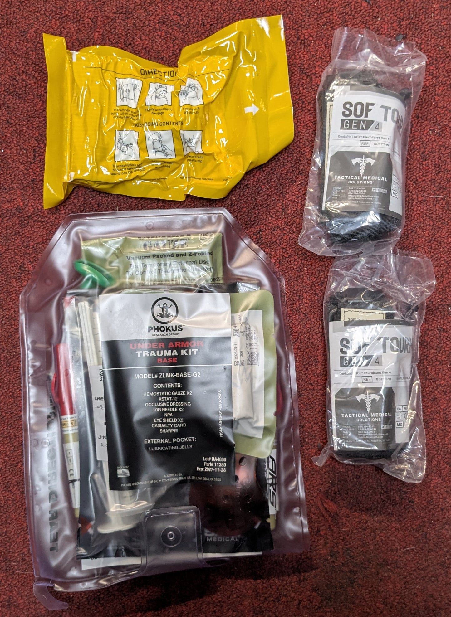 NWT Phokus RG Ssavie Trauma Kit Bundle Exp 2027-11-28 (FA1-26Mar80)