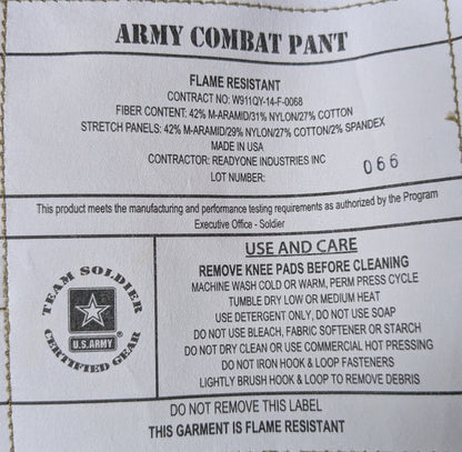 NOS Army Combat Pant Multicam Large Short (26Jan04)