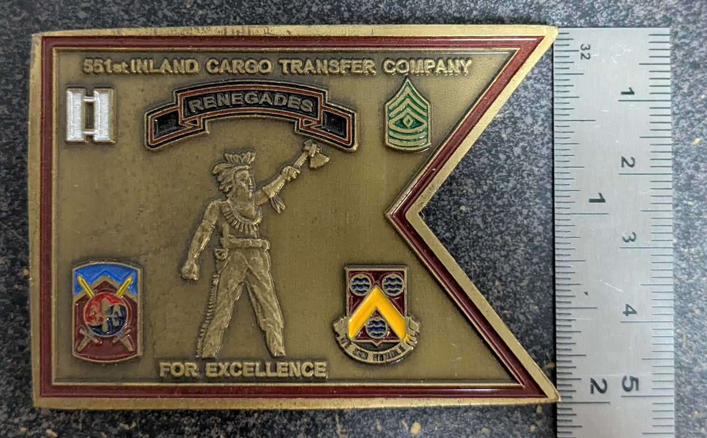 Challenge Coin 551st Inland Cargo Transfer Company ICTC Renegades (CHCC-26May41)