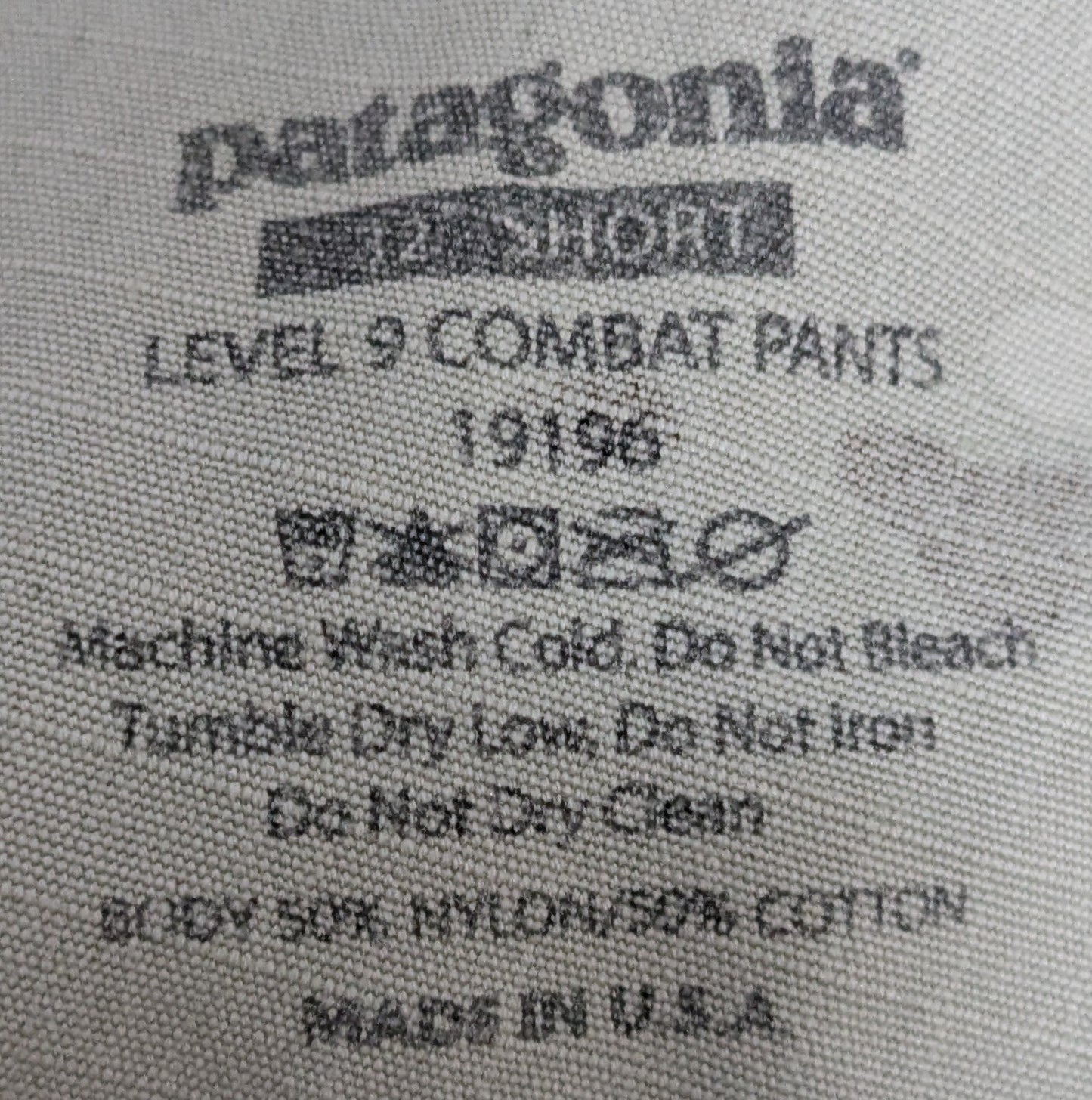 Patagonia L9 Combat Pants 32 Short (DB11-25Aug46)