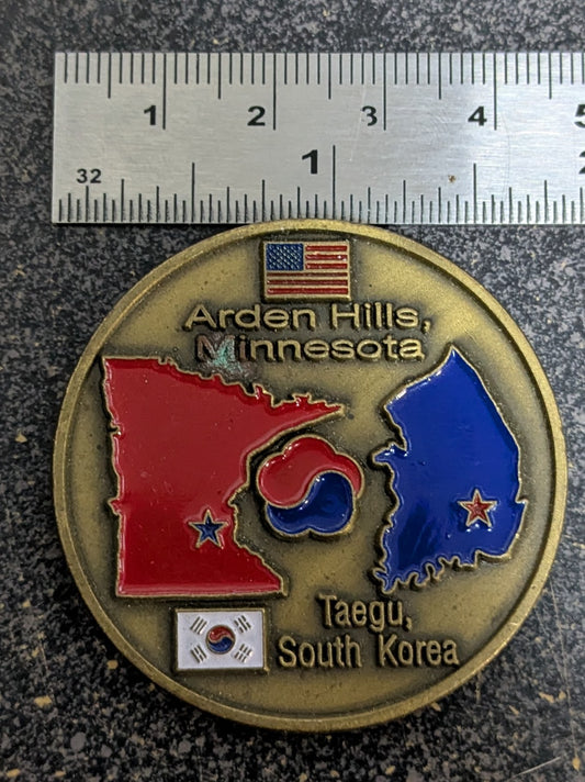 Challenge Coin 6th Material Management Center 247 U.S. Army Reserve Korea Partnership Coin (26Jun29)