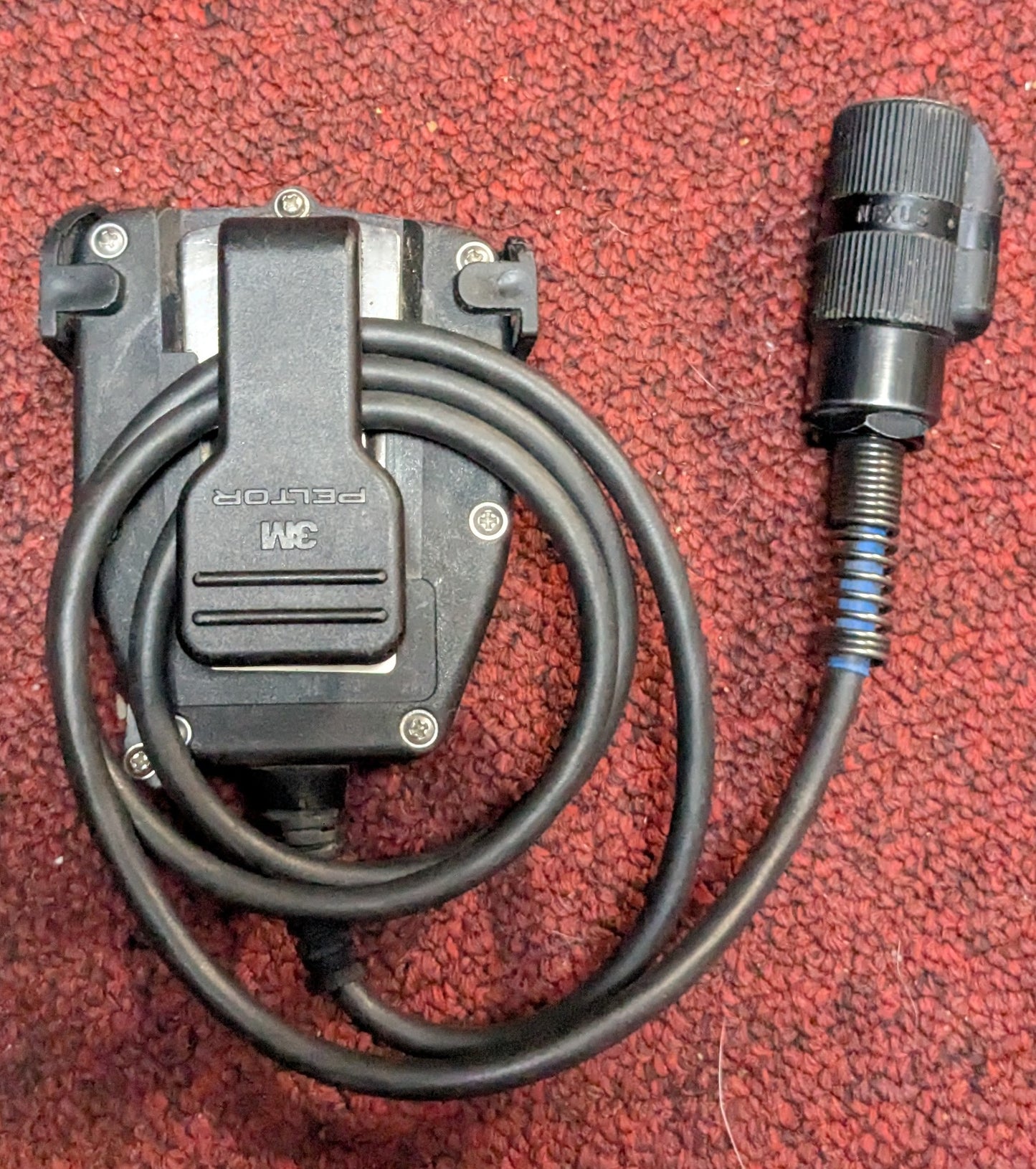 3M Peltor Push-to-Talk (PTT) Adapter Military Radio FL5601-02, 6-Pin (DC7-25Sep36)