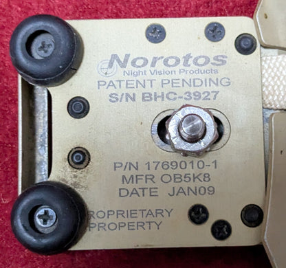 Norotos NVG Helmet Shroud Assembly FDE Tan P/N 1769010-1 Jan 2009 (26Jun01)